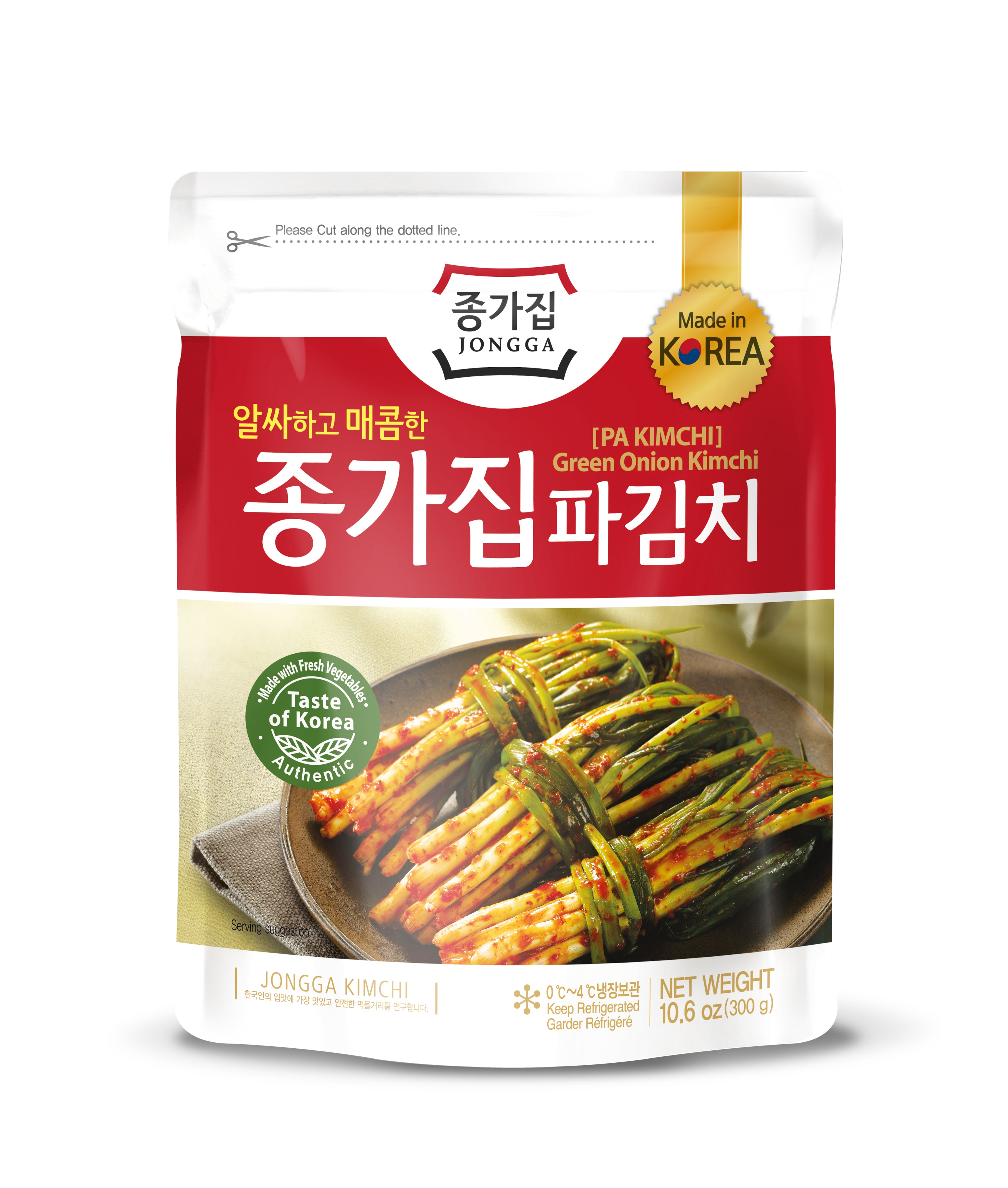 Buy premium cold chain kimchi online Jongga Green Onion Kimchi 종가 파김치