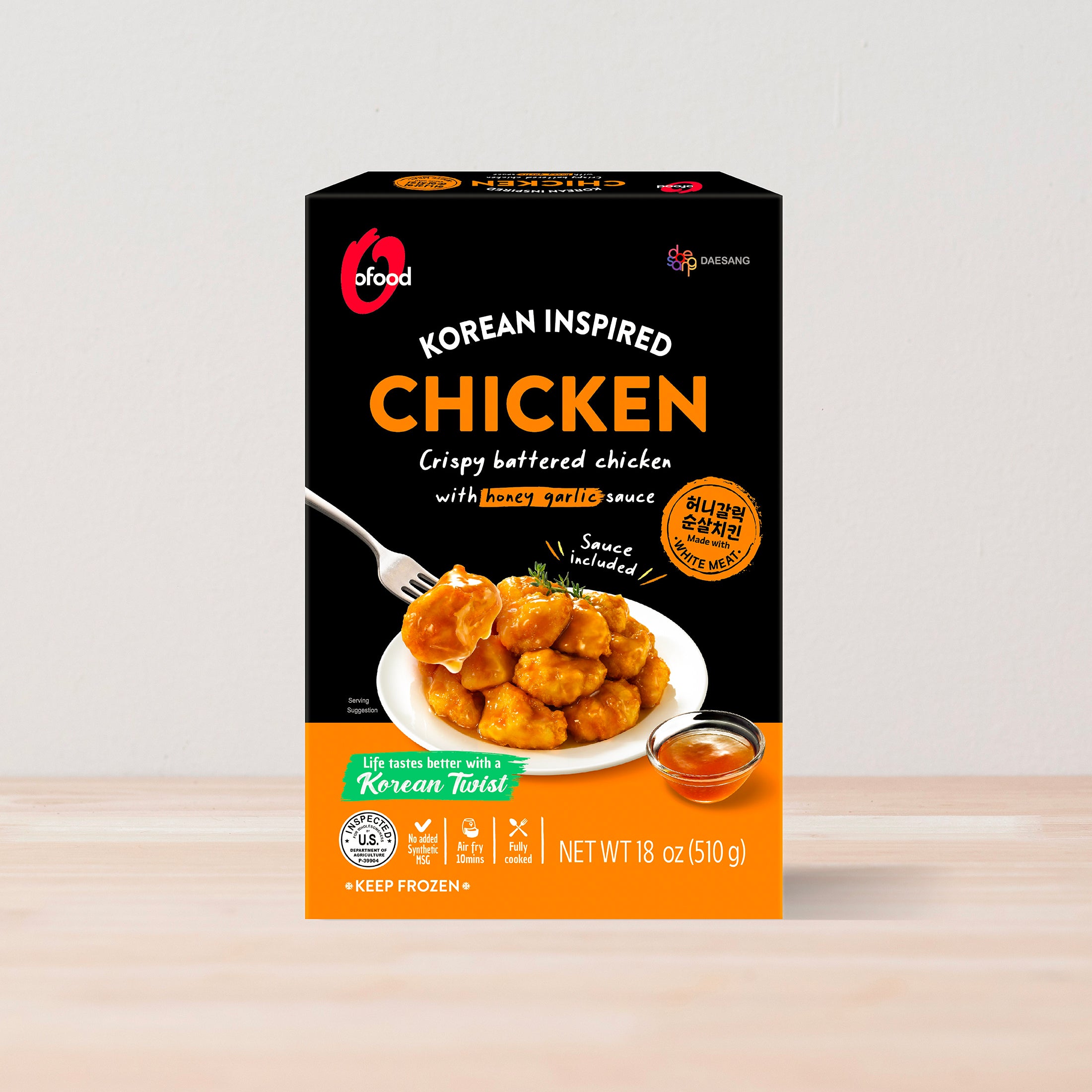 Korean Style Chicken with Honey Garlic Sauce – O'Food USA