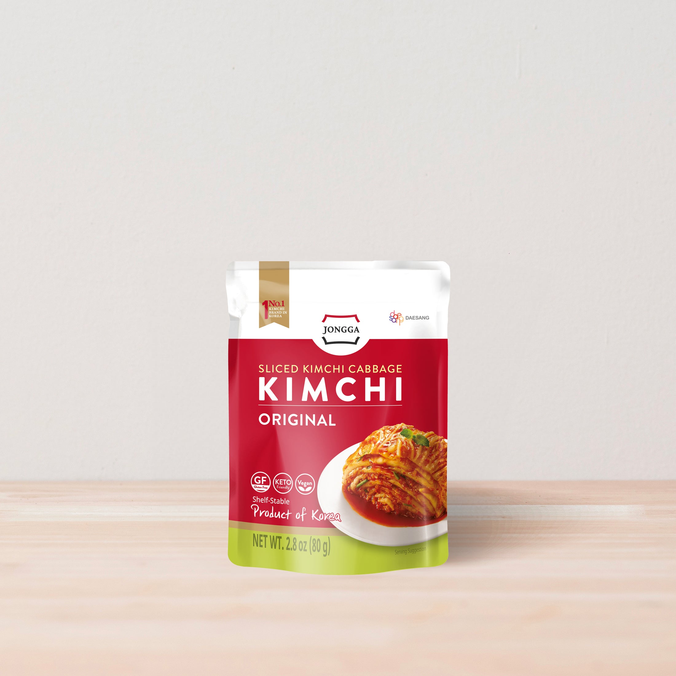 Jongga Kimchi Pouch (Shelf-Stable) 2.8 oz