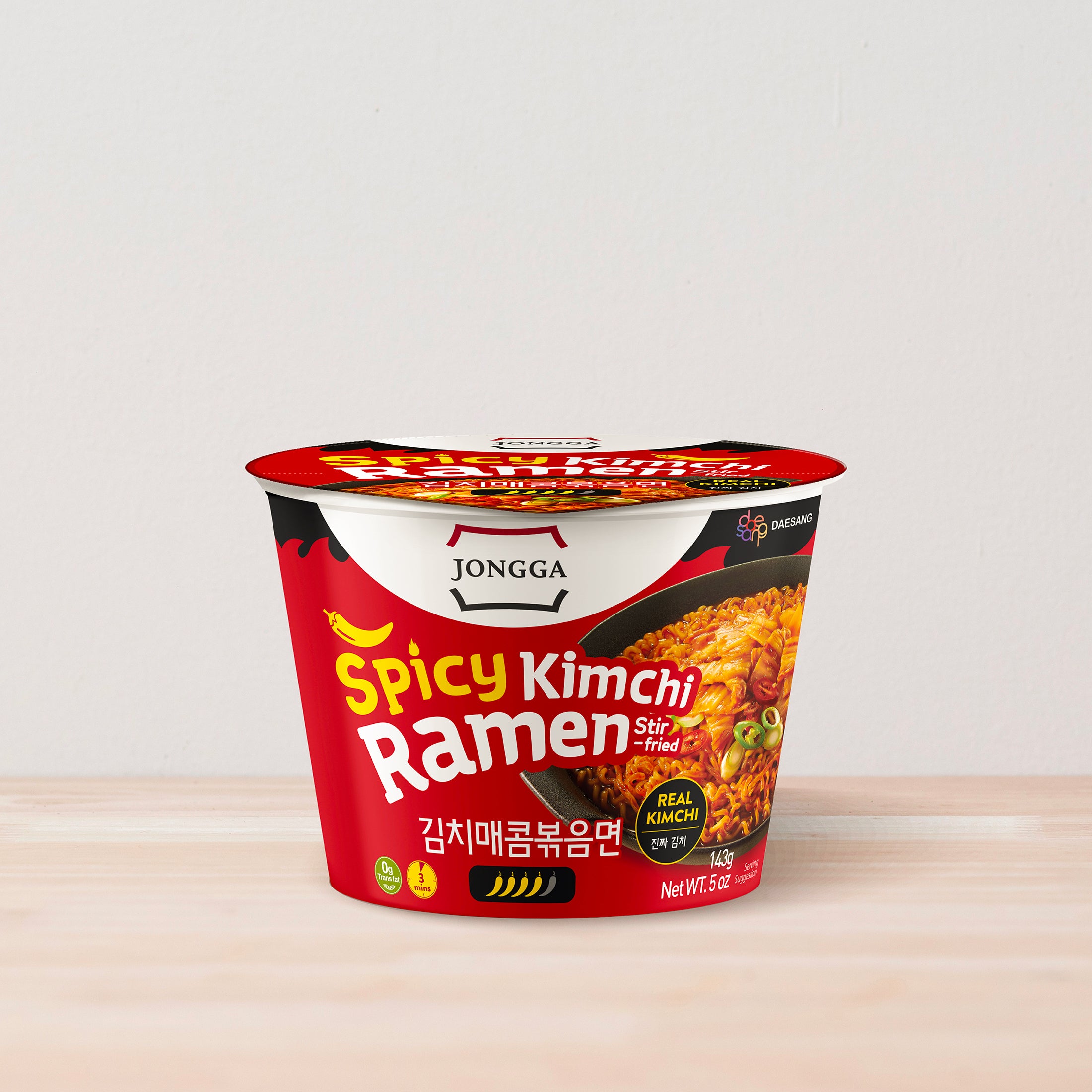 Jongga Spicy Kimchi Ramen (Stir-Fried)