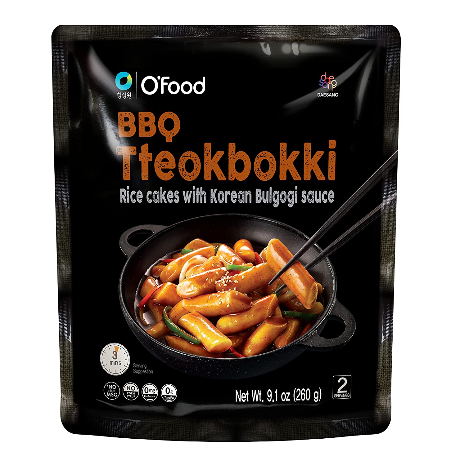 Rice Cakes with Gochujang Sause Tteokbokki 떡볶이